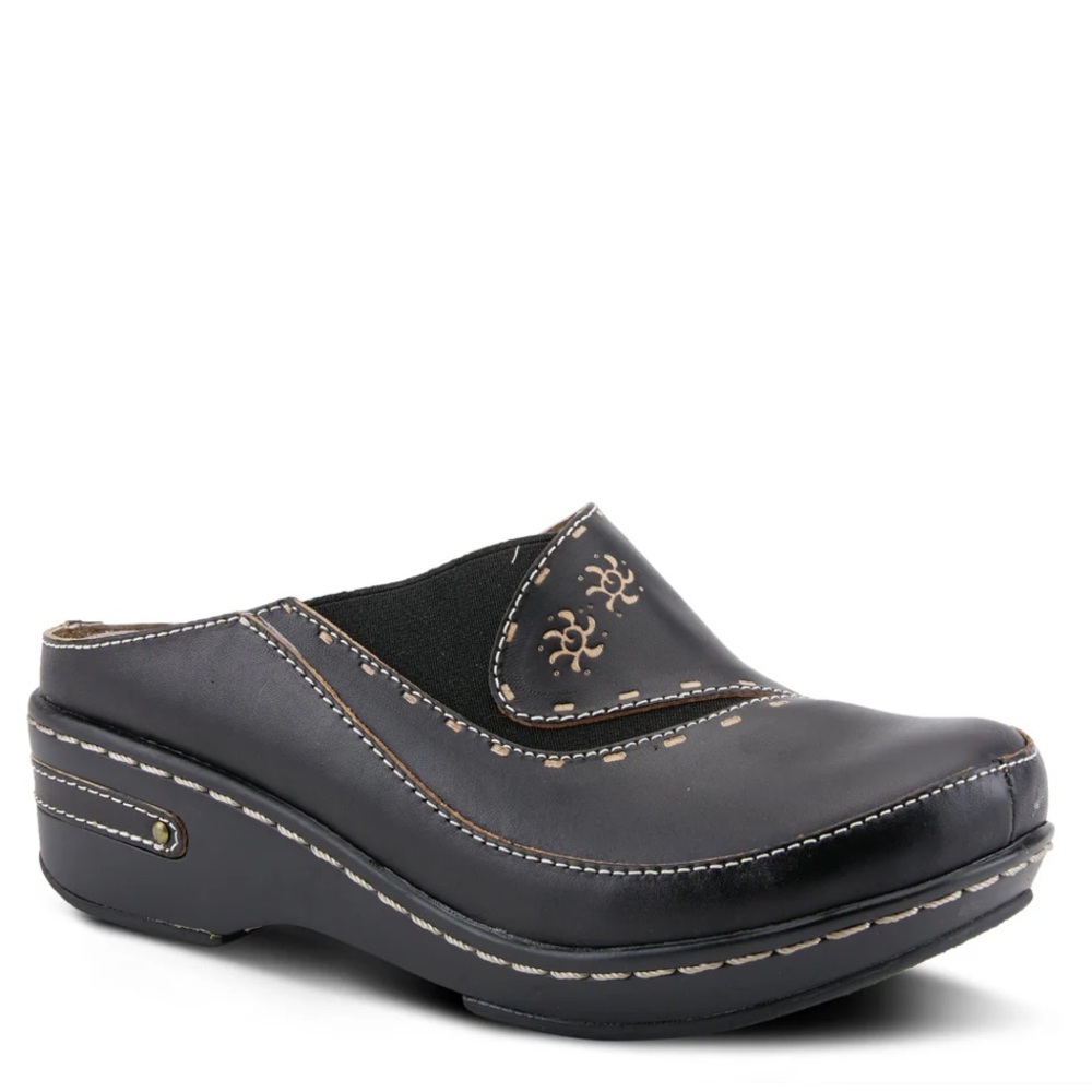 NEW SPRING STEP L'Artiste CHINO Clogs Black EU 38/US 7.5-8